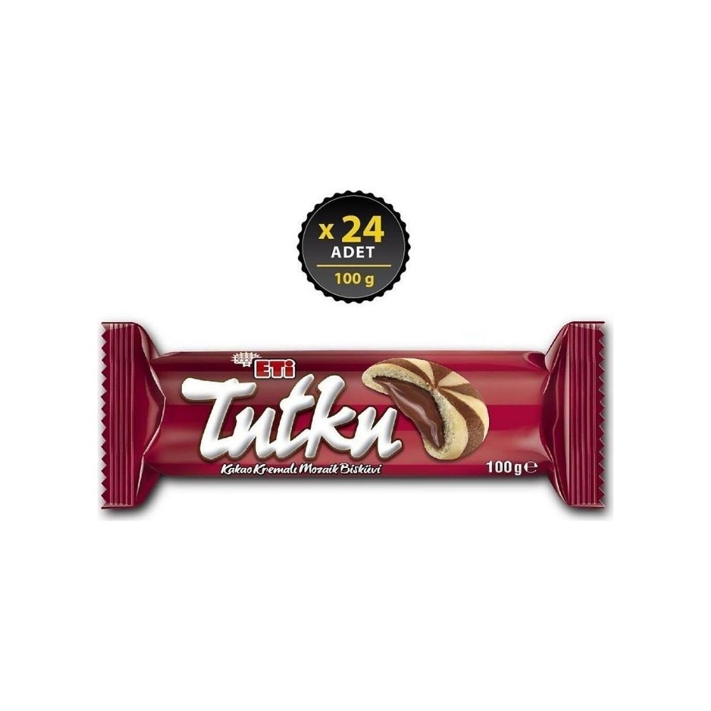 Eti Tutku Çikolatalı Bisküvi 100 gr 24'lü