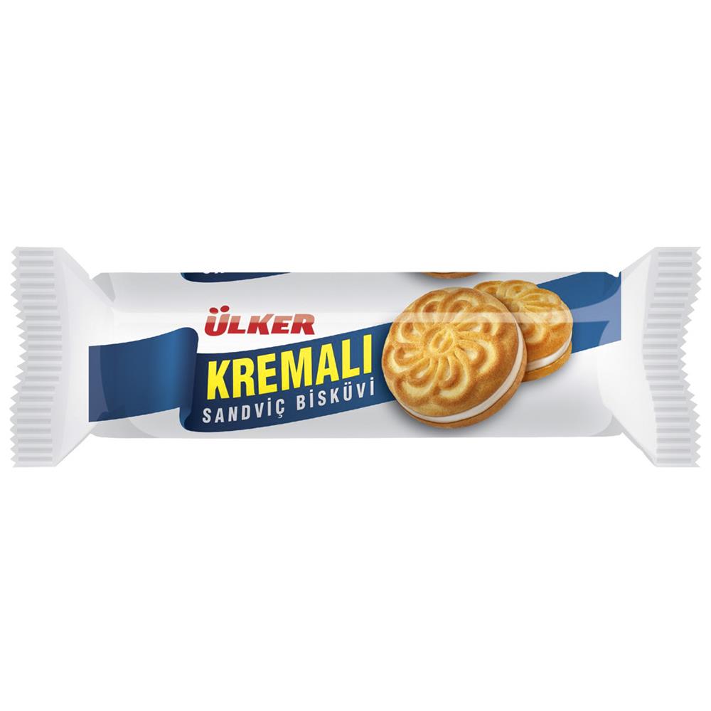 Ülker Kremalı Sandviç Bisküvi Sade 4x61 gr 11'li