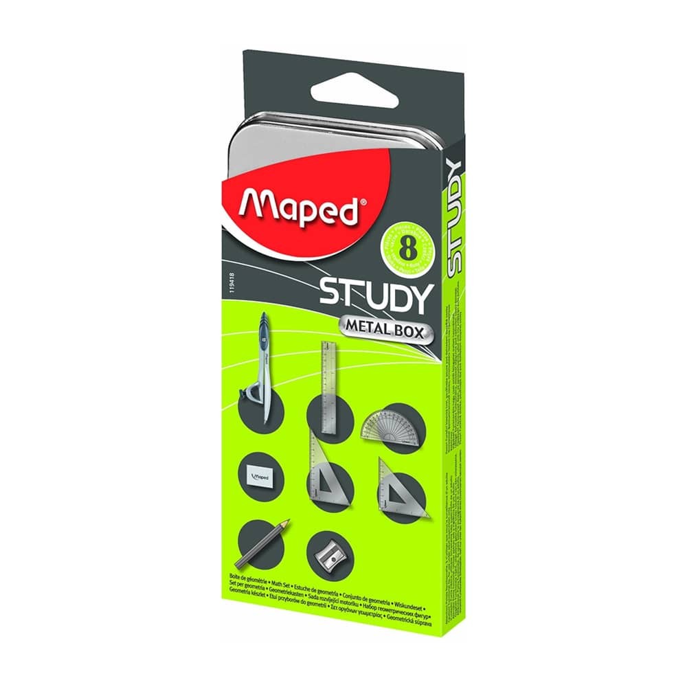 Maped Pergel Takımı Study Nikel Karton Kılıflı
