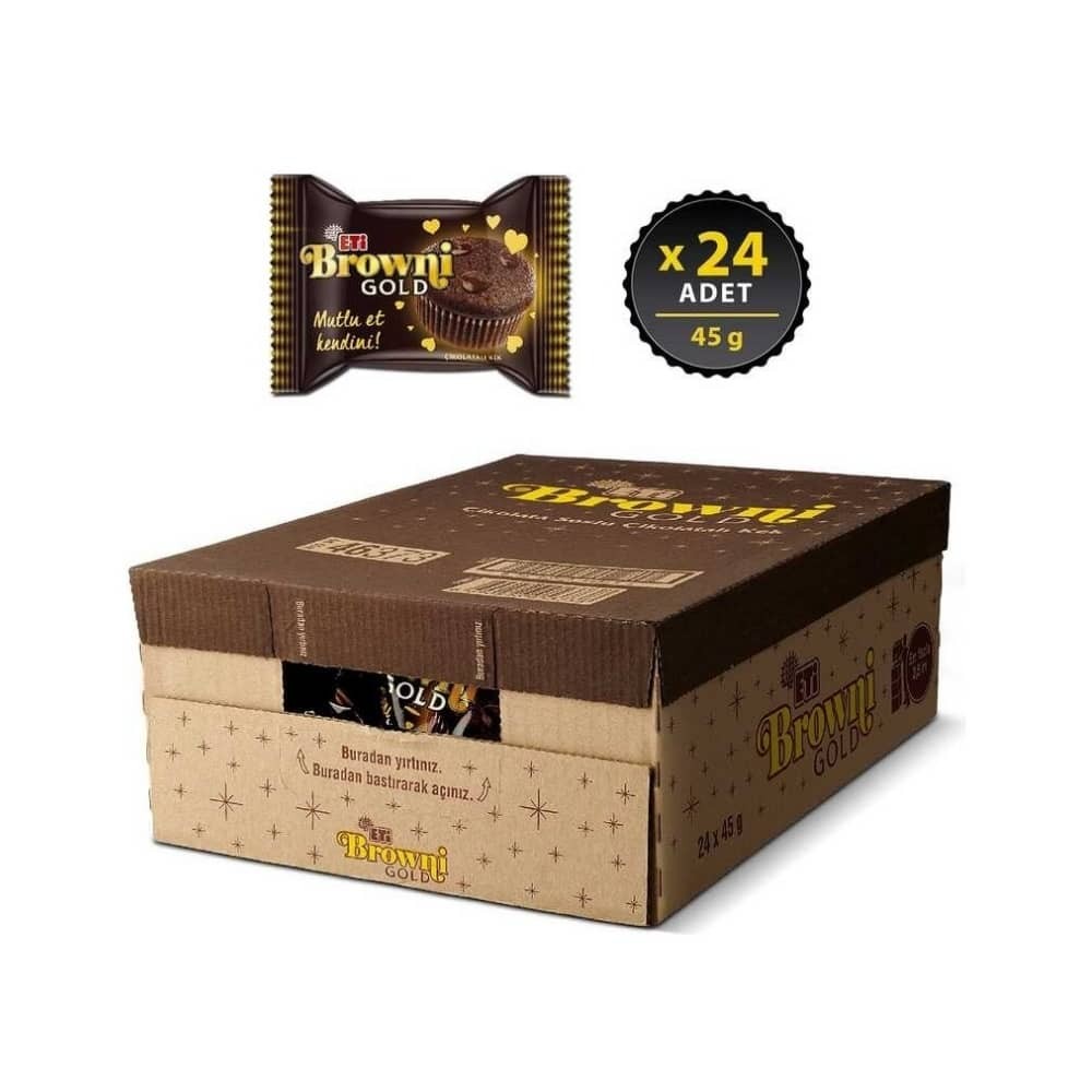 Eti Browni Gold Kakaolu 45 gr x 24'lü