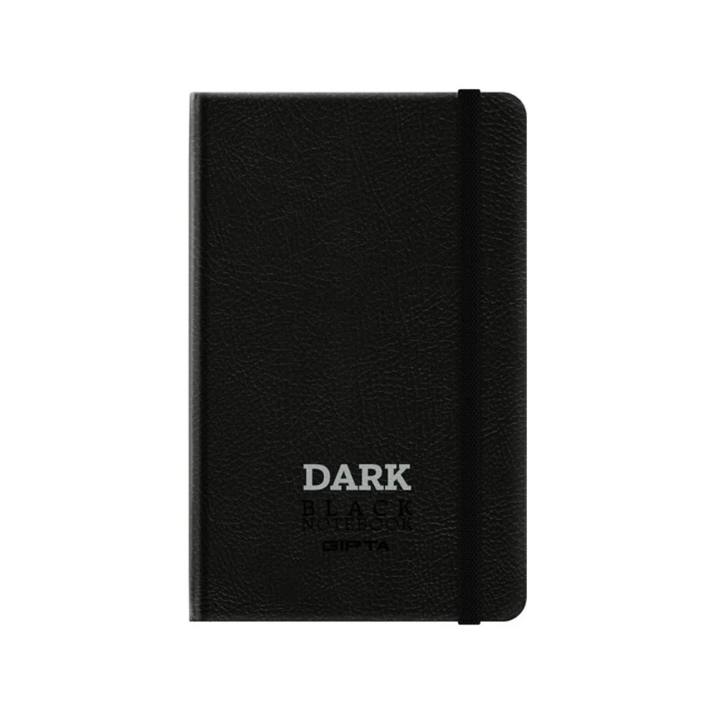 Gıpta Defter Dark İplik Dikişli Deri Kapak 64 Yaprak Çizgisiz