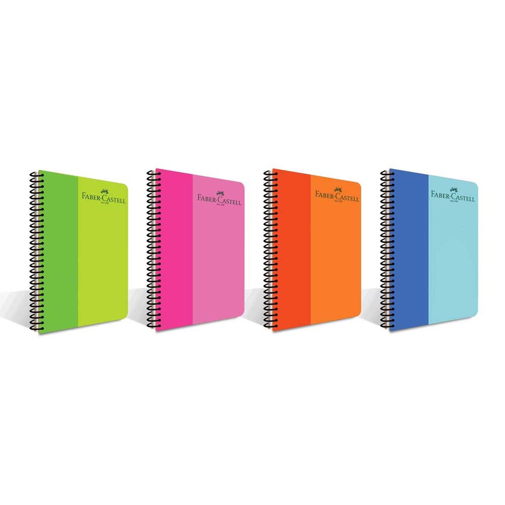 Faber-Castell Defter Pp Bicolor Spiralli 100 Yaprak Çizgili