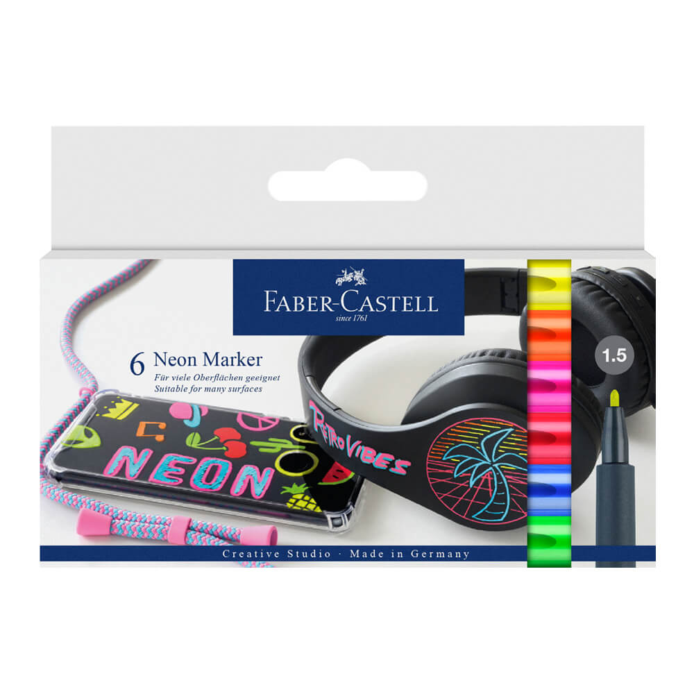 Faber-Castell Markör Neon 6'lı Set