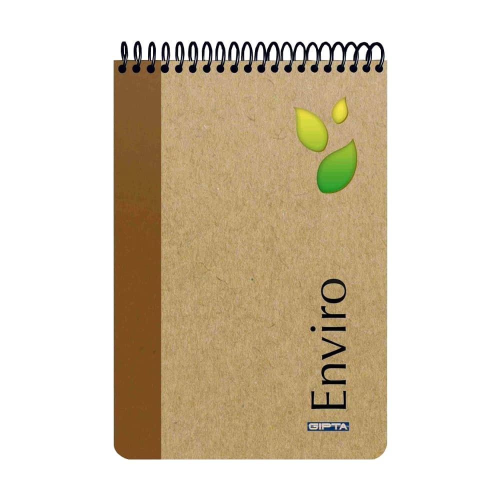 Gıpta Bloknot Enviro Spiralli Kraft Sert Kapak 17x24 100 Yaprak Kareli