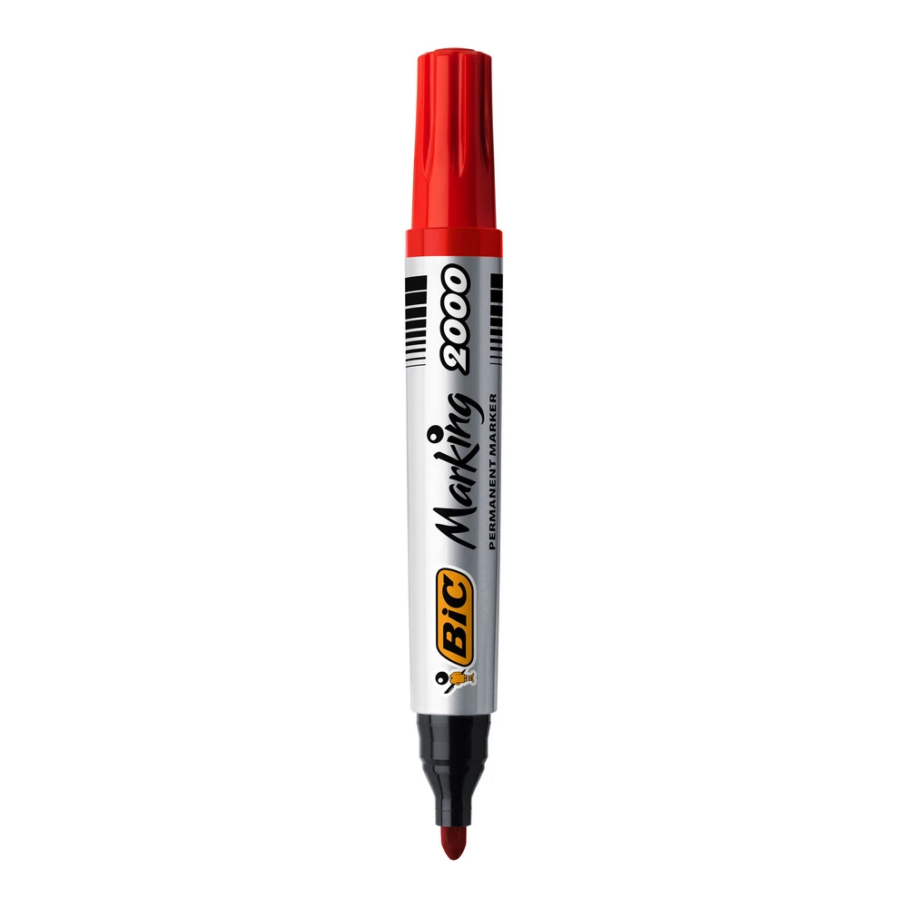 Bic Permanent Markör 2000 Yuvarlak Uç Kırmızı