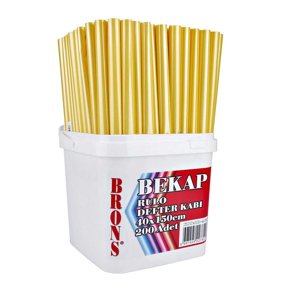 Brons Defter Kabı Rulo 40x150 m 200 Adet Sarı