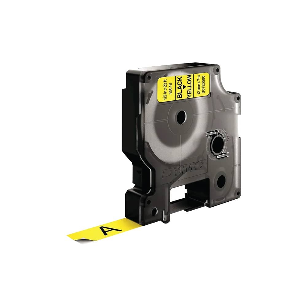 Dymo Şerit D1 12 mm x 7 m Sarı Siyah 45018