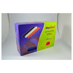 Mapi Spiral Plastik Mapibind 20 mm 100'lü Mavi