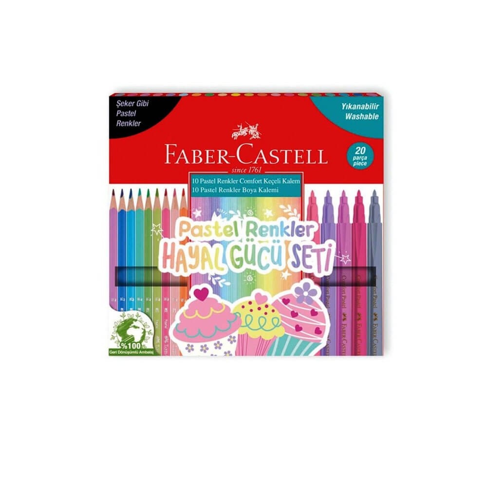 Faber-Castell Pastel Renkler Hayal Gücü Seti 20'li