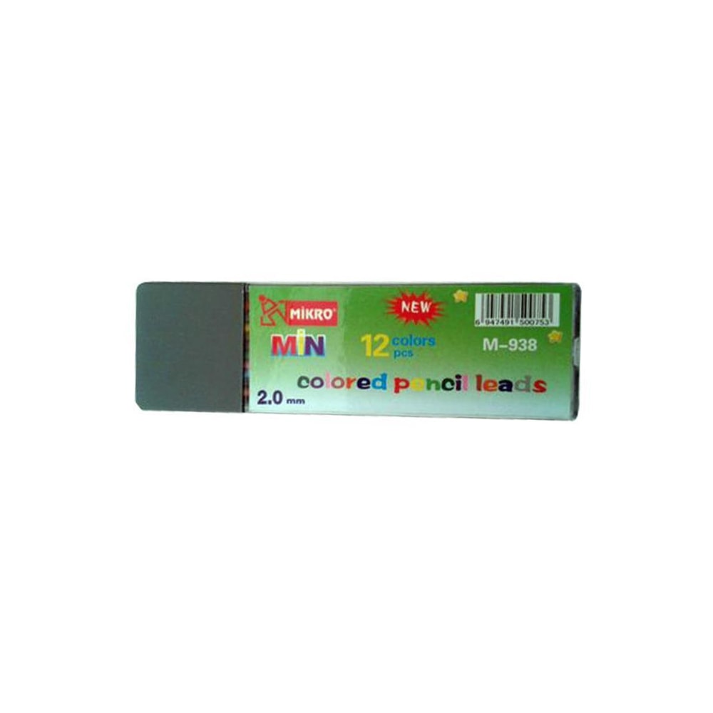 Mikro Kalem Ucu Min 2.0 mm 12'li Karışık Renkli