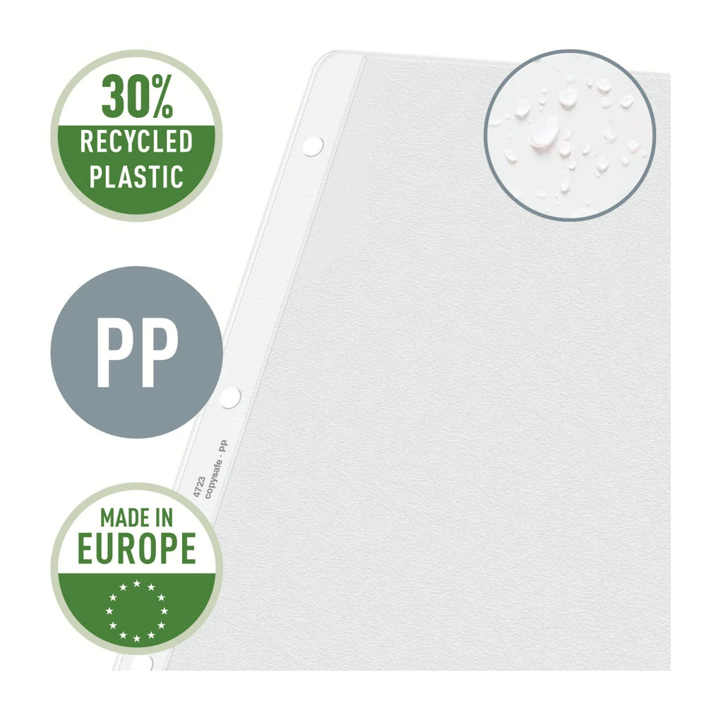 Leitz Delikli Poşet Dosya A3 Yatay Katlamalı 50'li Paket