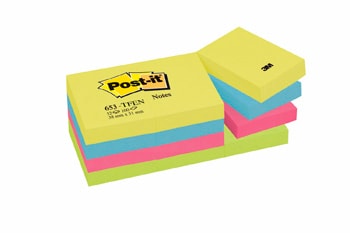 Post-it Yapışkanlı Not Kağıdı 38x51 mm Pembe Tonları