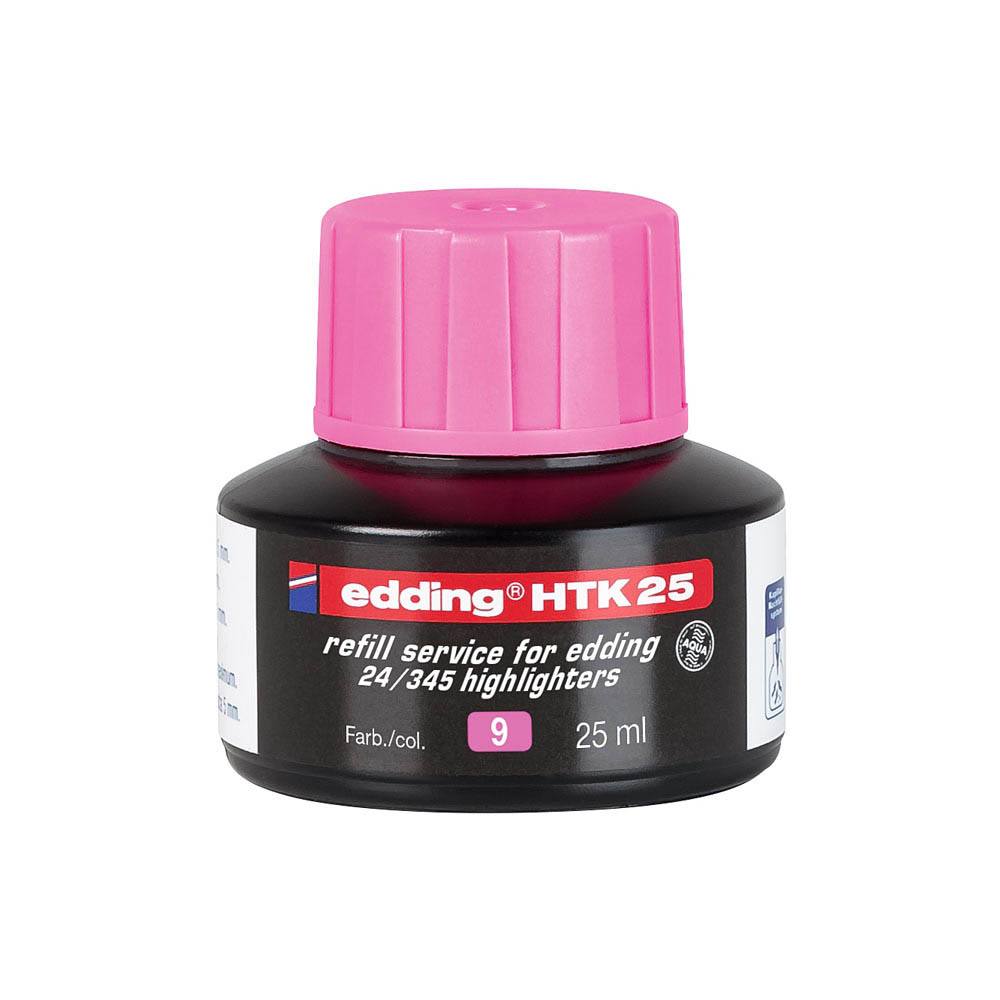 Edding Fosforlu Kalem Mürekkebi Şişe 25 ml Pembe
