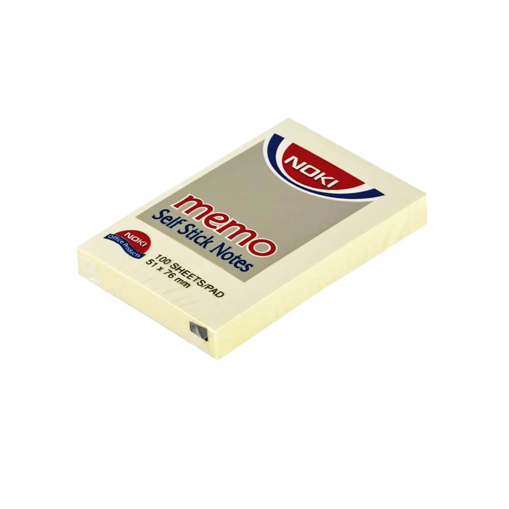 Noki Yapışkanlı Not Kağıdı 76x51 mm Sarı