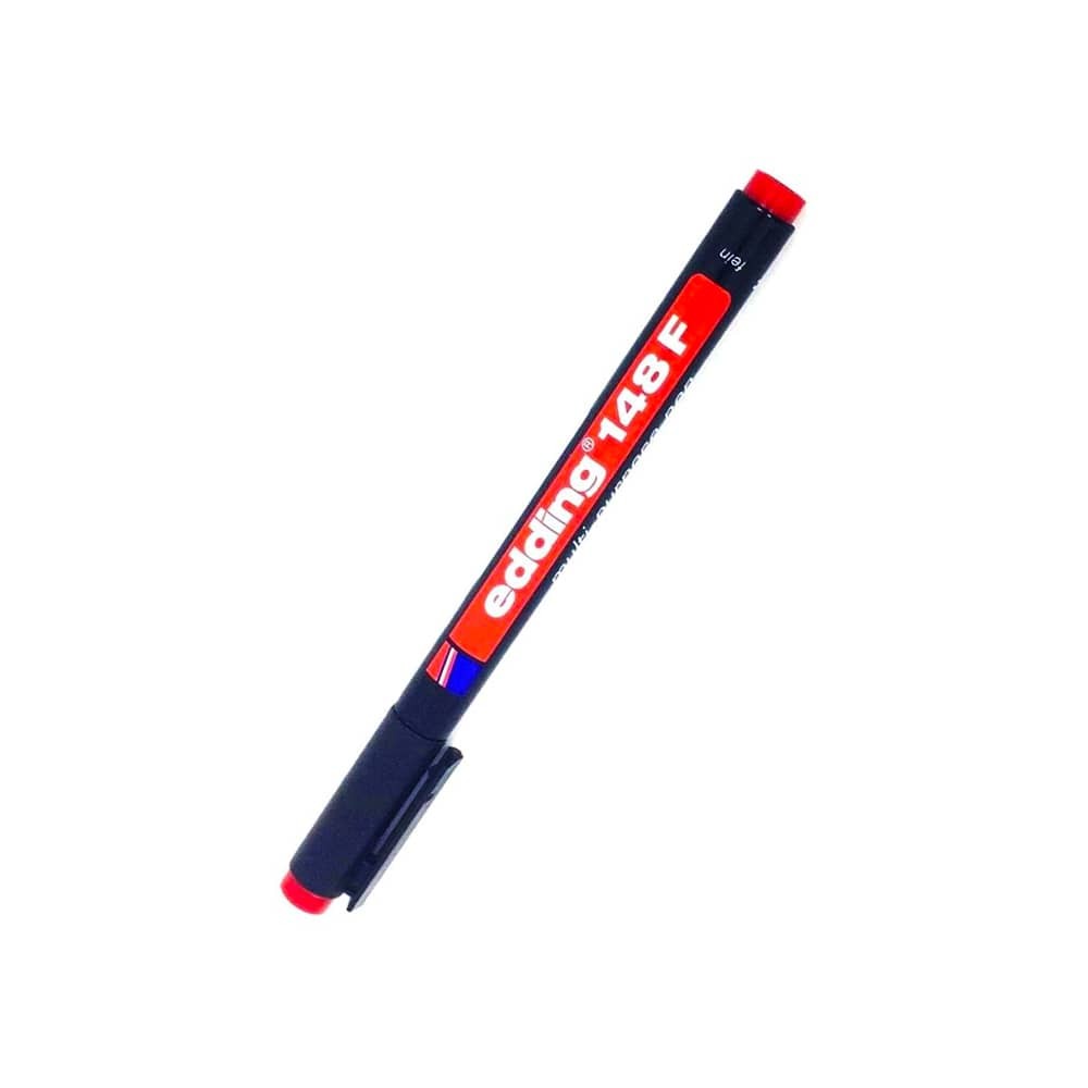 Edding Asetat Kalemi Silgili Yuvarlak Uç 0.6 mm Kırmızı