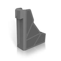 Mas Magazinlik Solid Geniş Gri