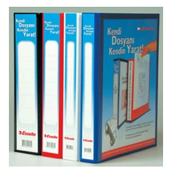 Esselte Plastik Klasör A4 4 Mekanizmalı 50 mm D Halkalı Mavi