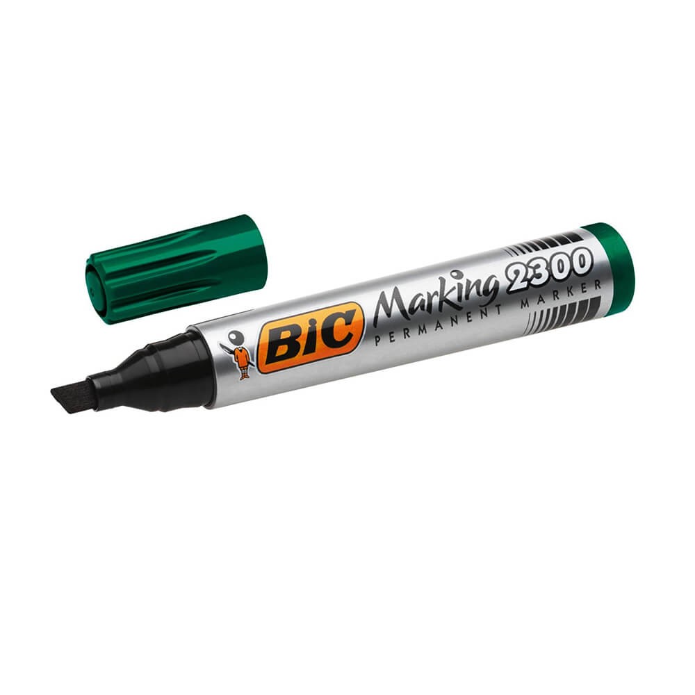 Bic Permanent Markör 2300 Kesik Uç Yeşil