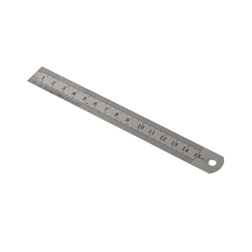 Kraf Cetvel Çelik 15 cm Inch Ölçülü 515g