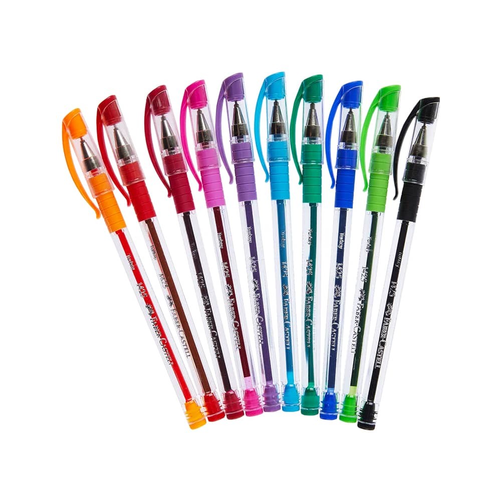 Faber-Castell Tükenmez Kalem 1425 0.7 mm 10 Renk