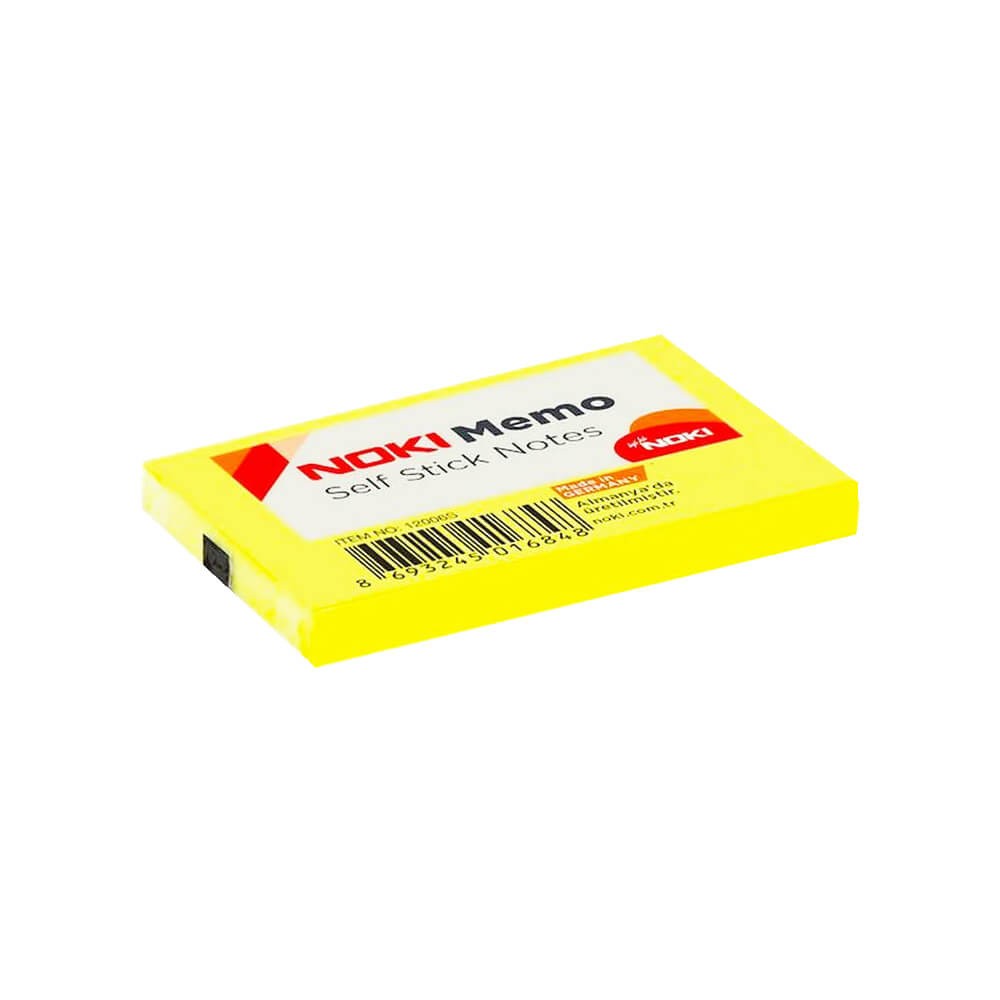 Noki Yapışkanlı Not Kağıdı Memo 51x75 mm Limon Sarı