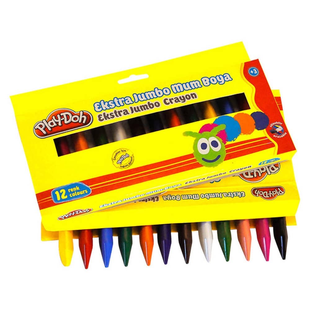 Play-Doh Mum Boya Extra Jumbo Crayon 12'li