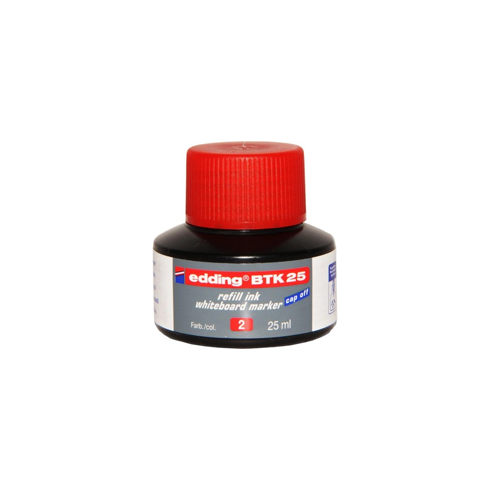 Edding Beyaz Tahta Kalemi Mürekkebi 25 ml Kırmızı