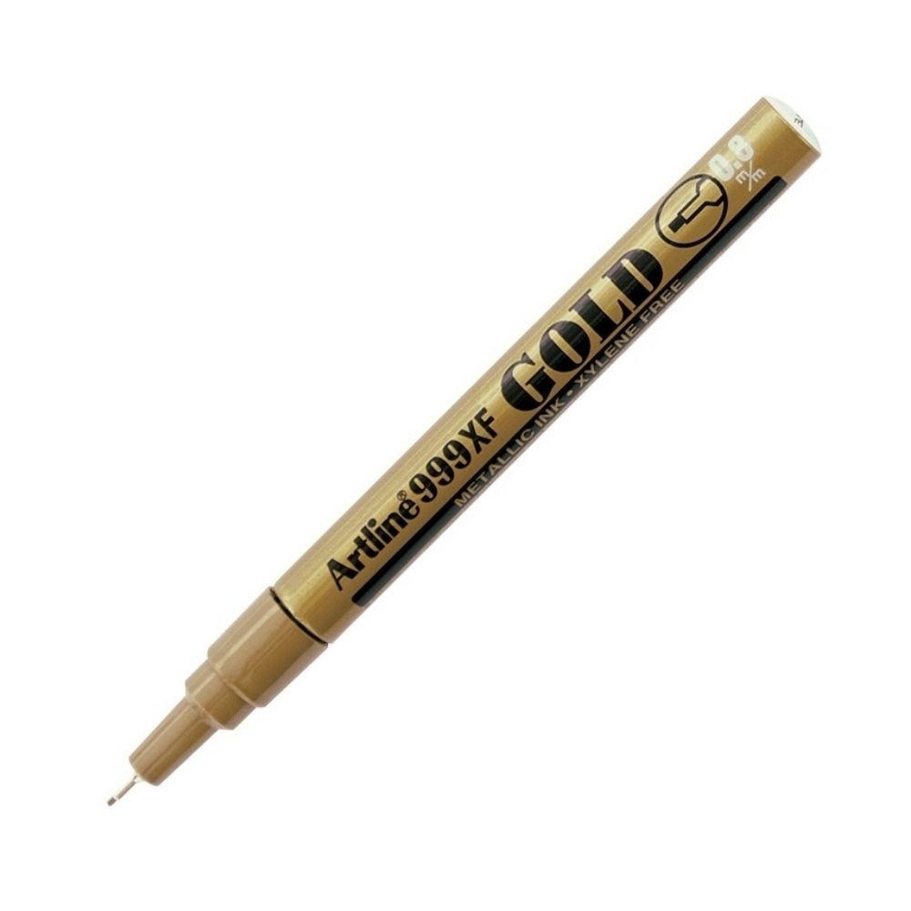 Artline Davetiye Kalemi 999 XF 0.8 mm İğne Uç Gold