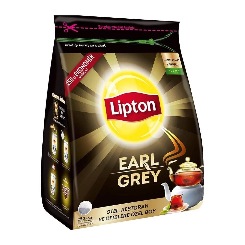Lipton Earl Grey Demlik Poşet Çay 250'li 3.2 gr