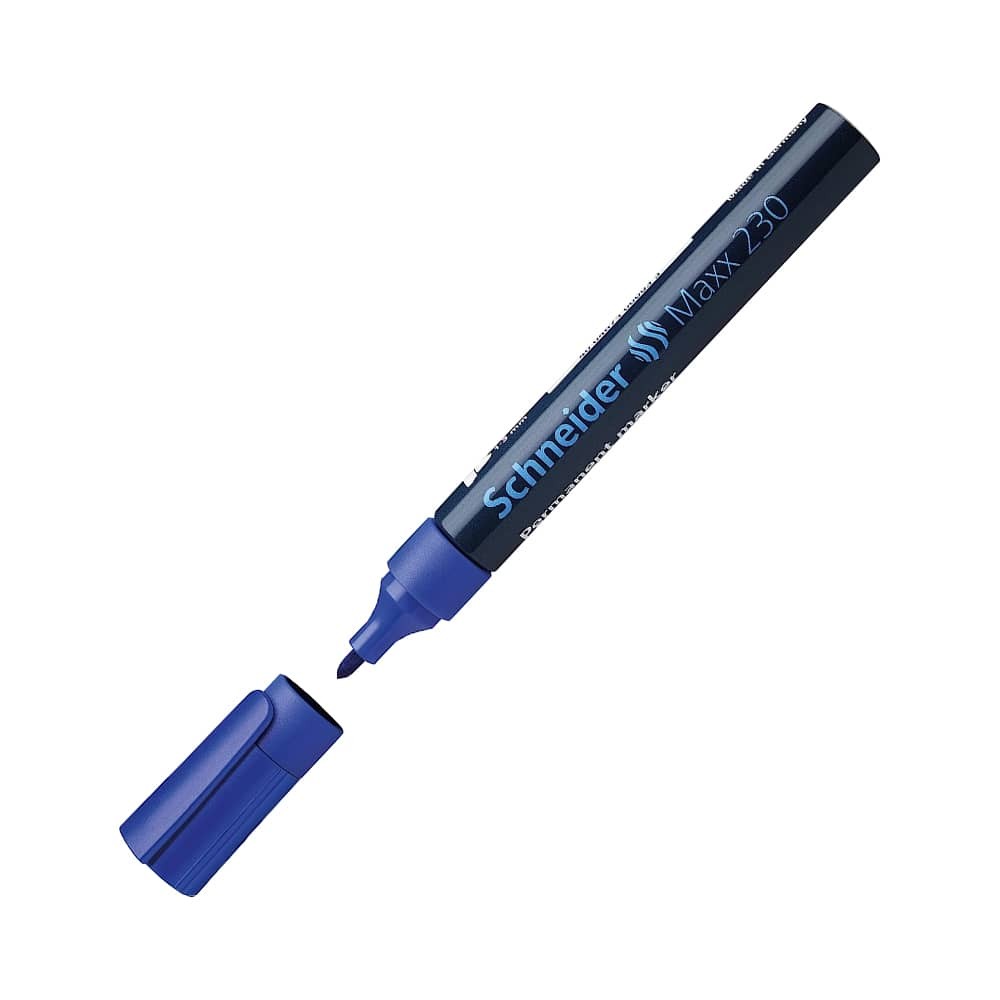 Schneider Permanent Markör Maxx 230 Mermi Uç 1-3 Mm Mavi