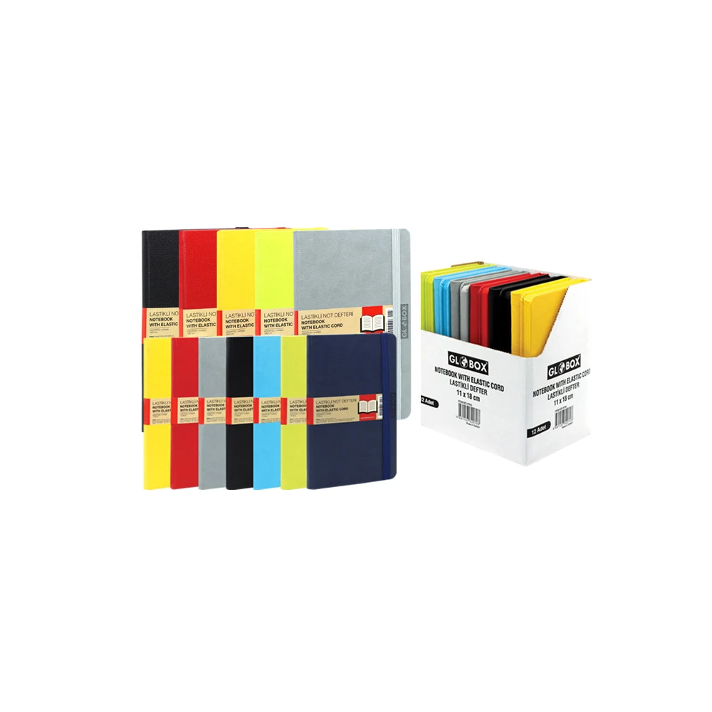 Globox Suni Deri Lüks Defter 9x14 cm Çizgili