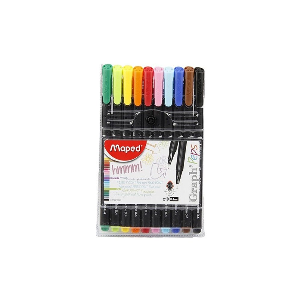 Maped Fineliner Graph Peps 0,4 mm 10'lu