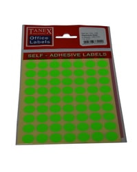 Tanex Ofis Etiketi 13 mm Kod OFC-129 Florasan Yeşil