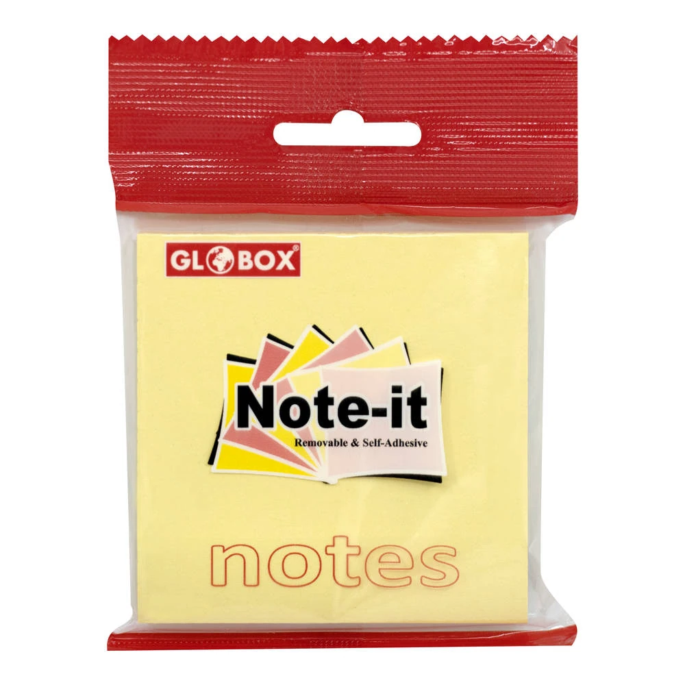Globox Yapışkanlı Not Kağıdı 75x75 mm 100 Yaprak Sarı