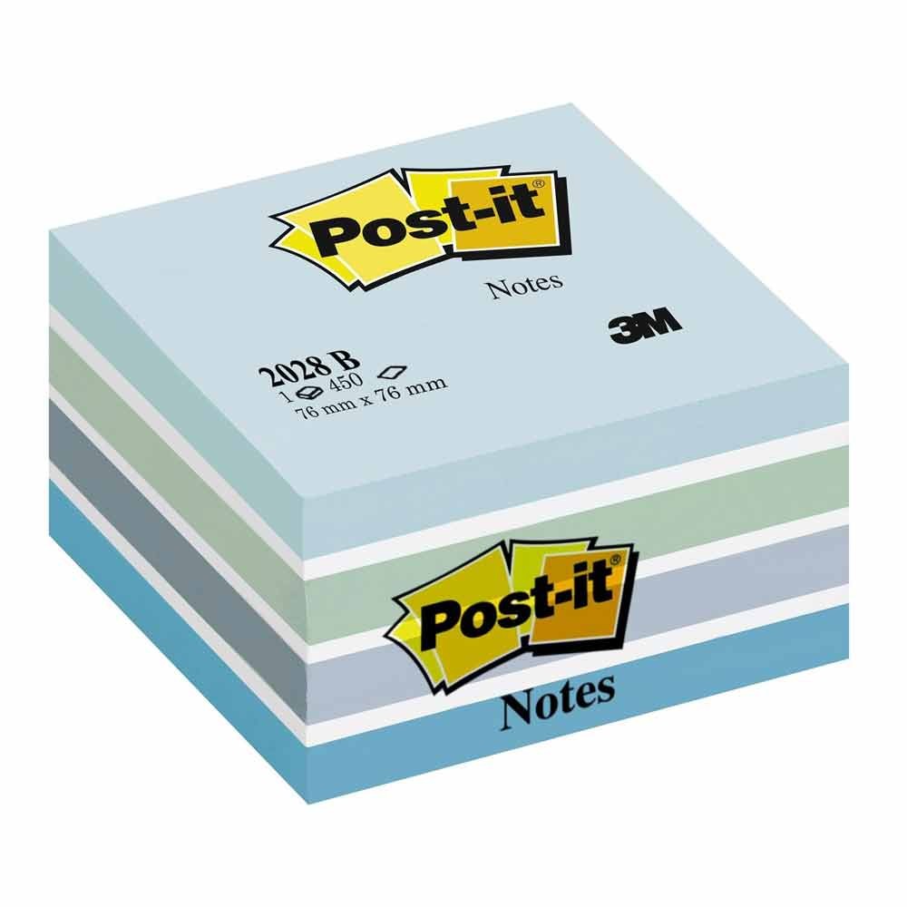 Post-it Yapışkanlı Not Kağıdı Küp Mavi Tonları