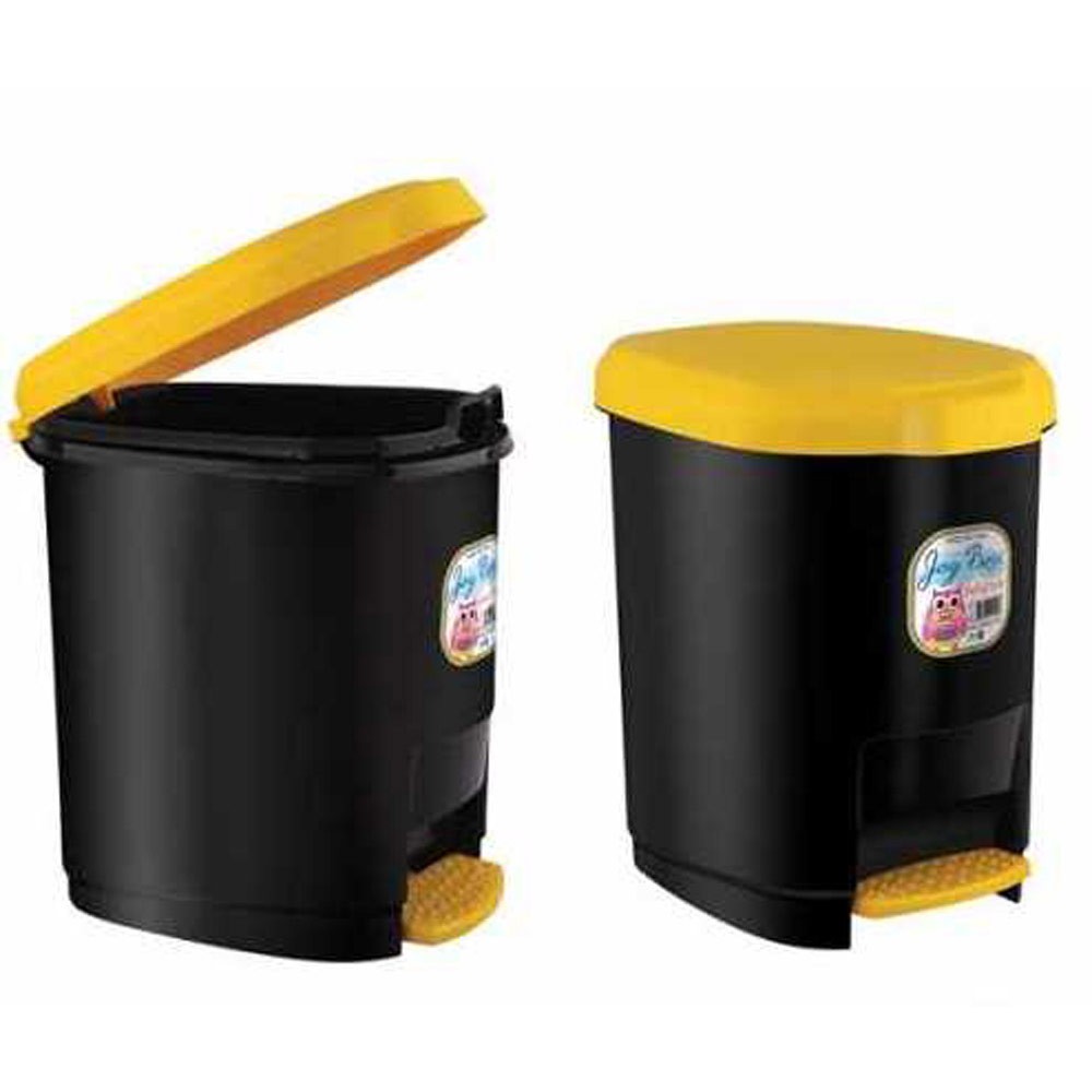 Ark Pedallı Çöp Kovası Siyah 310x320x210mm 9.5 lt