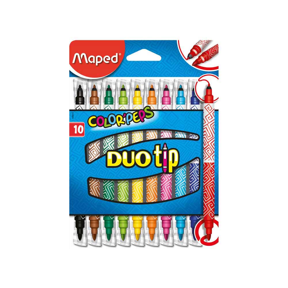 Maped Keçeli Kalem Color Peps Duo Kalın İnce 12'li