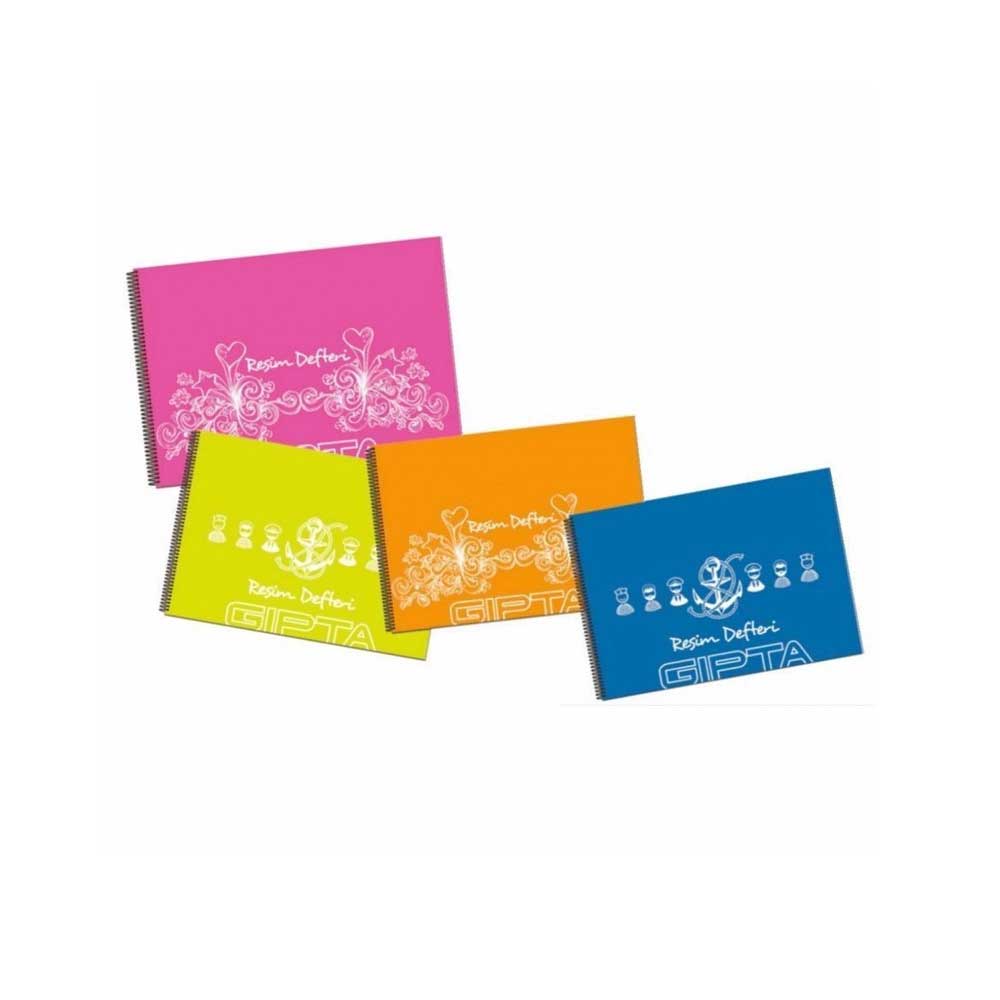 Gıpta Resim Defteri Eco Spiralli Pp Kapak 25x35 25 Yaprak