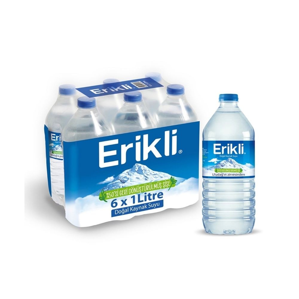 Erikli Su Pet Şişe 1 Lt 6'lı