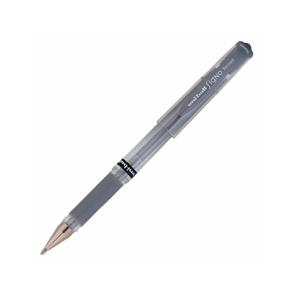 Uni-Ball Roller Kalem Broad 1.0 mm Silver