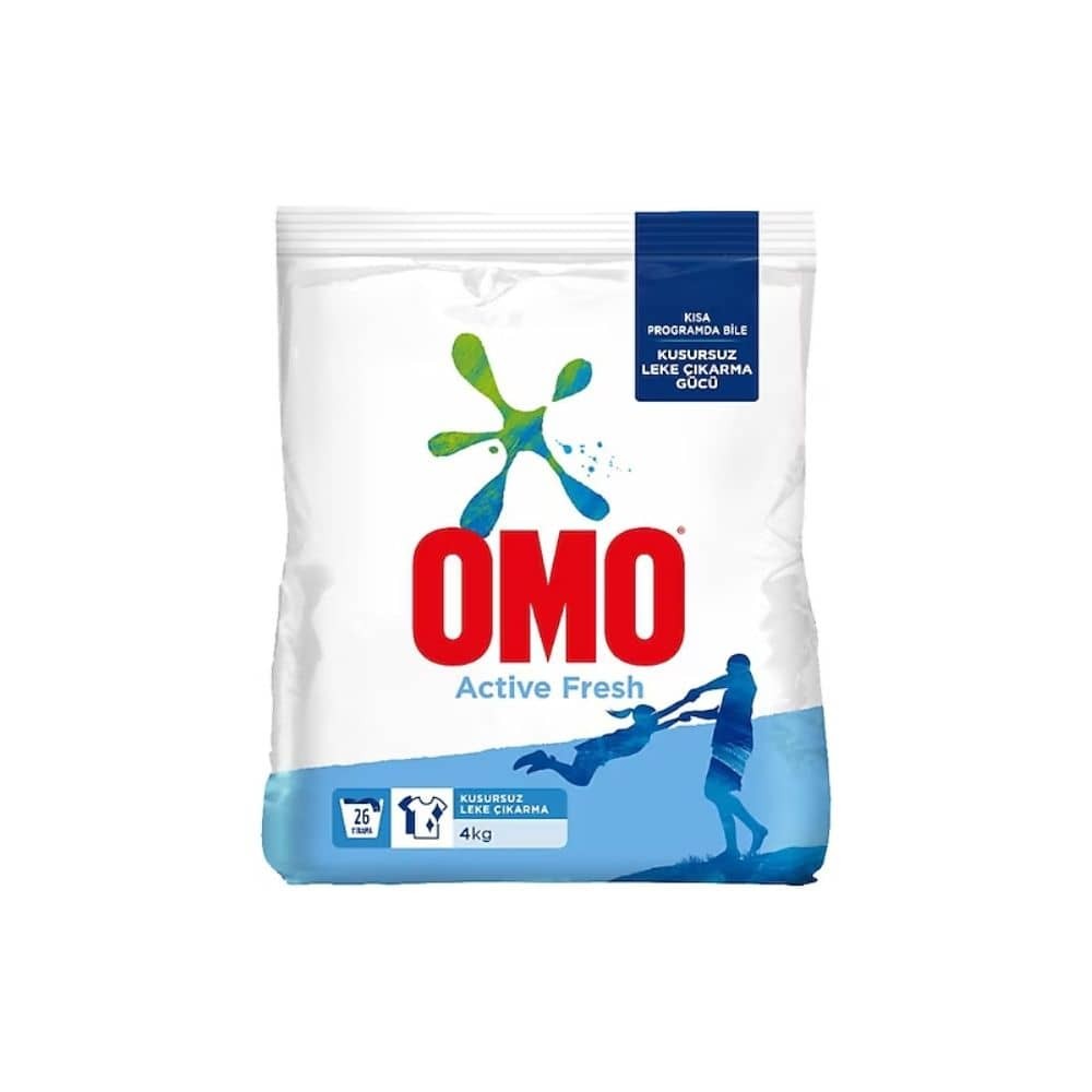 Omo OmoMatik Toz Deterjan Active Fresh Beyaz İçin 4 kg