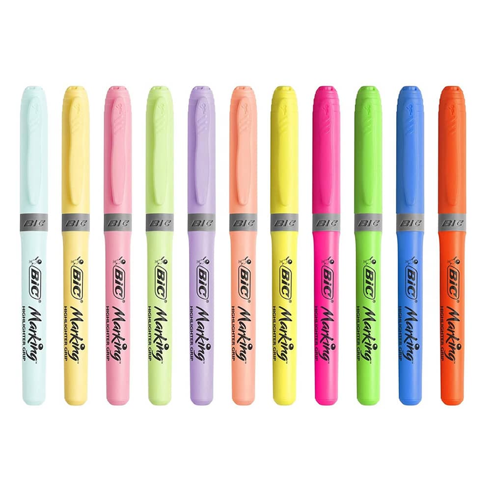 Bic Fosforlu Kalem Grip Pastel ve Neon Renkler 12'li 992562