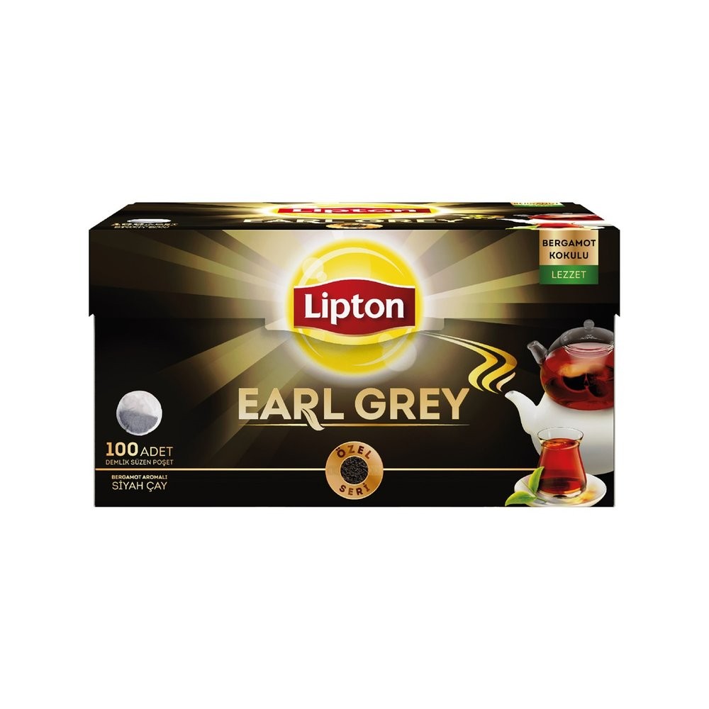 Lipton Earl Grey Demlik Poşet Çay 100'lü 3.2 gr