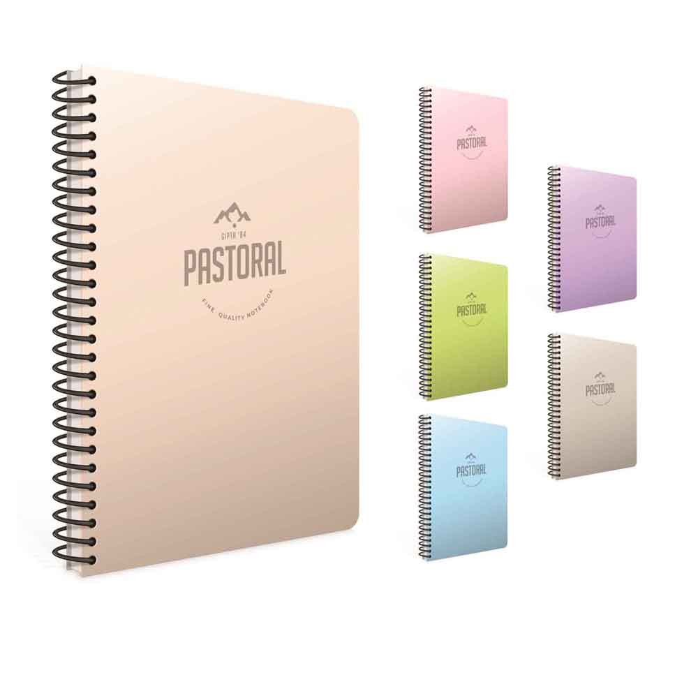 Gıpta Defter Pastoral Spiralli Pp Kapak A4 96 Yaprak Çizgili