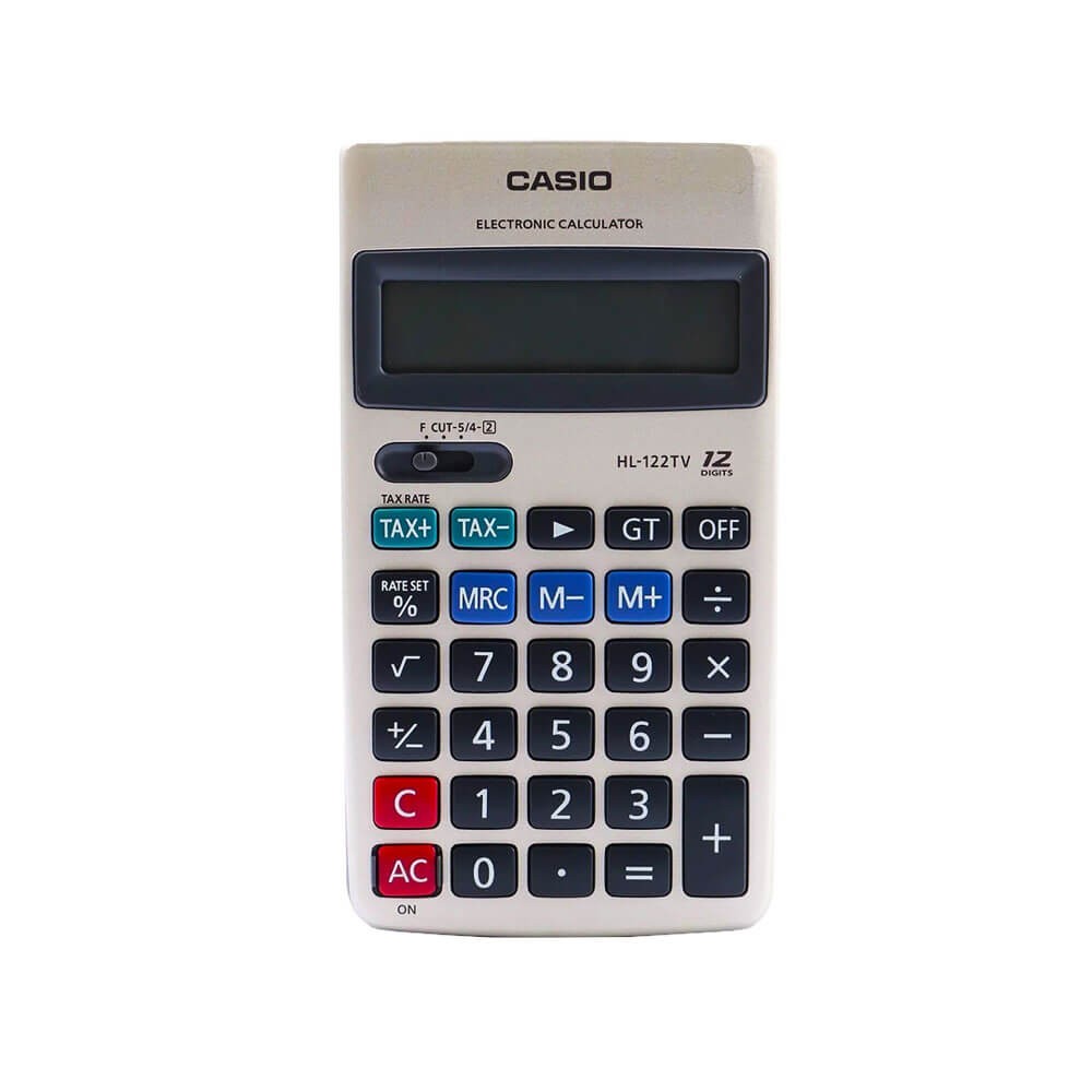 Casio Hesap Makinesi 12 Hane Pilli HL122TV