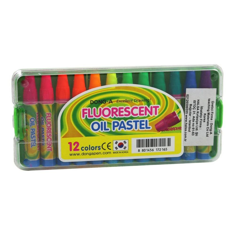 Donga Yağlı Pastel Boya Fosforlu 12'li