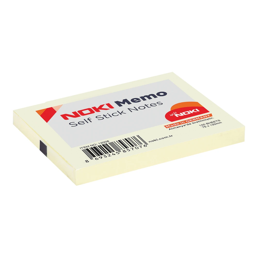 Noki Yapışkanlı Not Kağıdı 76x102 mm Sarı