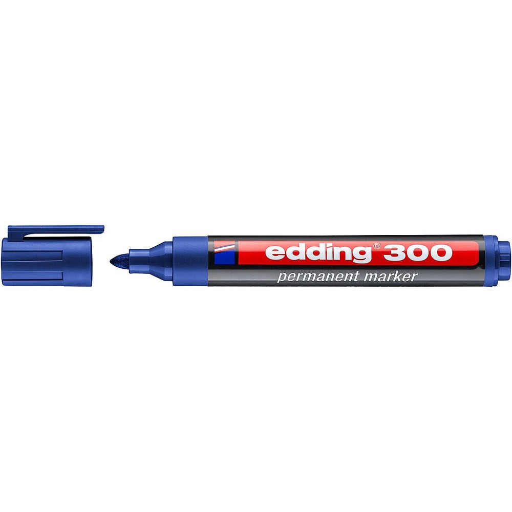 Edding Permanent Markör Yuvarlak Uçlu Mavi