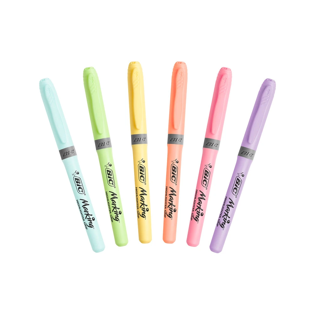 Bic Fosforlu Kalem Grip Pastel 6'lı Set
