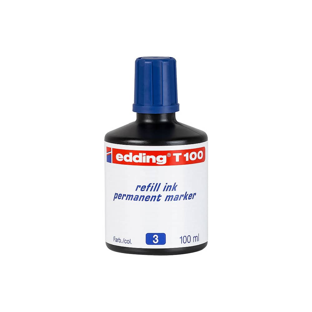 Edding Permanent Markör Mürekkebi 100 ml Mavi
